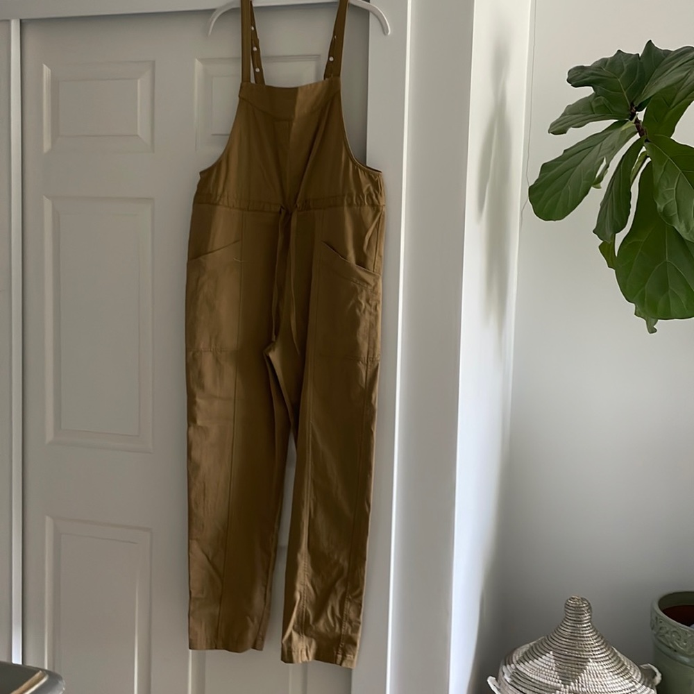 Xirena Joelle Tan Cotton Utility Overalls Small NWT